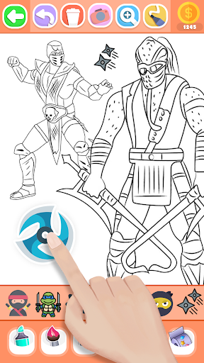 Boys Ninja Coloring & Memory