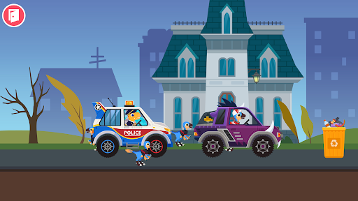 Dinosaur Police Car Games kids