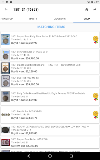 PCGS CoinFacts - U.S. Coin Val