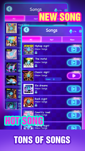 Cat Hop - Dancing Music Games
