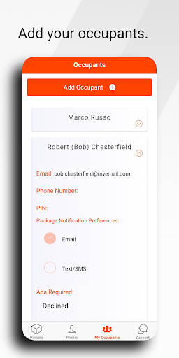 Parcel Pending