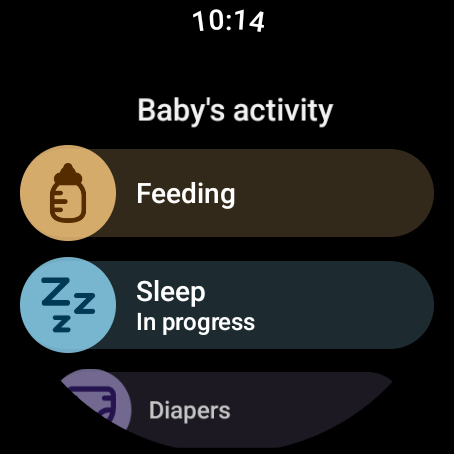 Baby tracker - feeding, sleep