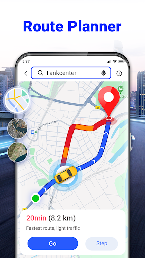 GPS Voice Navigation: Live Map