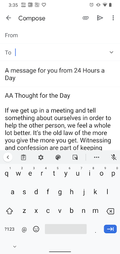 Twenty-Four Hours a Day