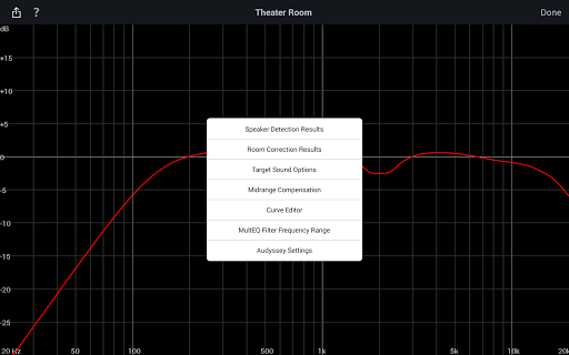 Audyssey MultEQ Editor app