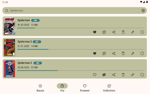 Comic Book Reader (cbz/cbr)