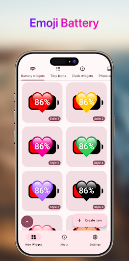 Emoji Battery Widget