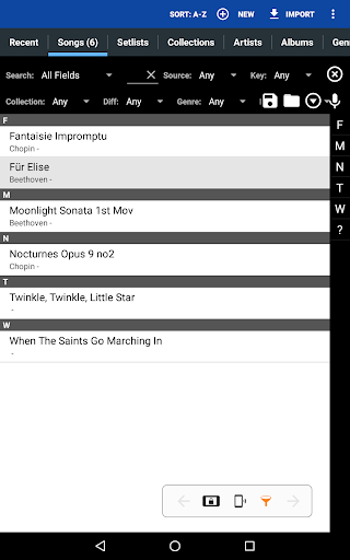 MobileSheets