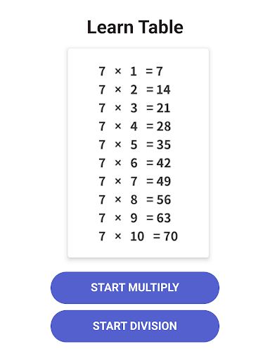 Times Table - Learn Math