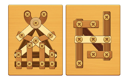 Screw Puzzle: Wood Nut & Bolt™
