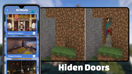 Camouflage Doors Mod for MCPE