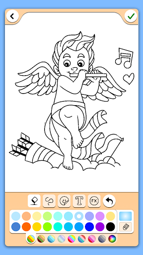 Valentines love coloring book