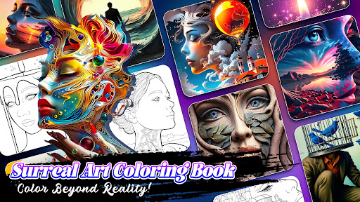 Surreal Art Coloring Pages