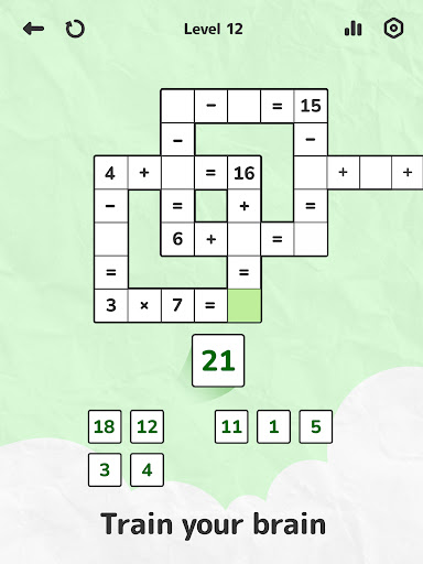 Math Crossword — Number puzzle
