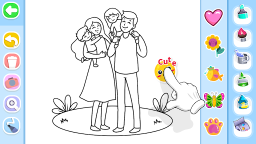 Family Love Coloring Book