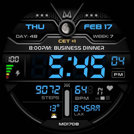 MD170B Digital watch face