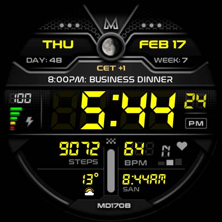 MD170B Digital watch face