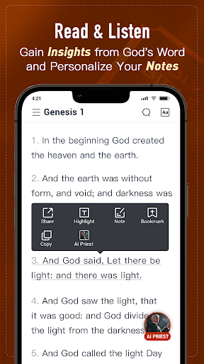 Holy Bible, KJV Bible + Audio