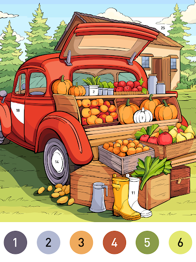Country Farm Coloring Book