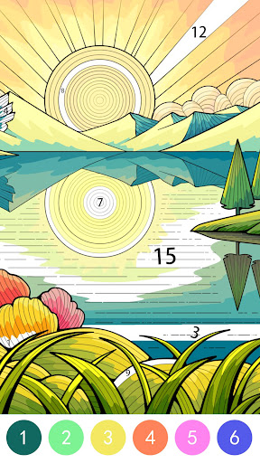 Tangle Color by Number Book