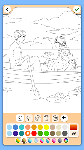 Valentines love coloring book