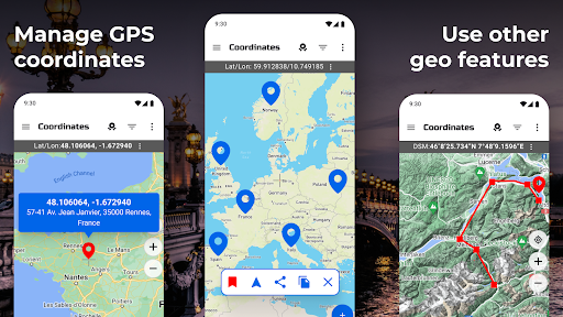 GPS Coordinates Locator Map
