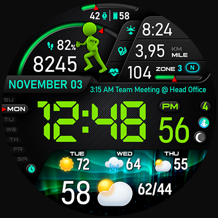 PER23 Digital Watch Face