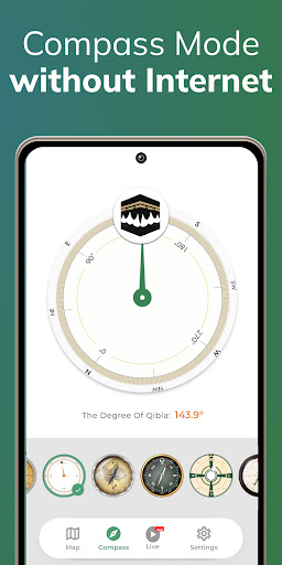 Qibla Finder Compass 100%