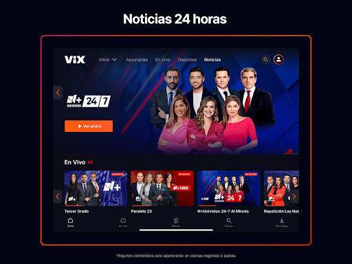 ViX: TV, Deportes y Noticias