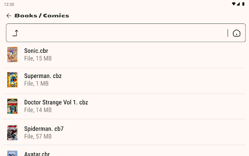 Comic Book Reader (cbz/cbr)