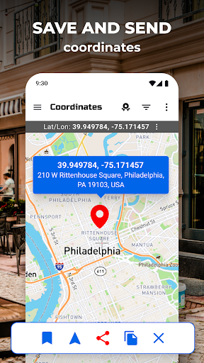 GPS Coordinates Locator Map