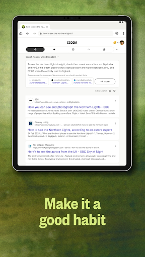 Ecosia: Search to plant trees