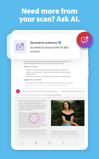 Adobe Scan AI PDF Scanner, OCR
