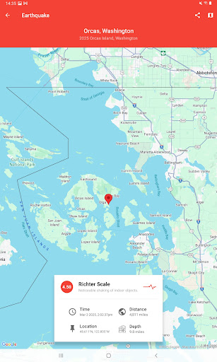 My Earthquake Alerts - Map
