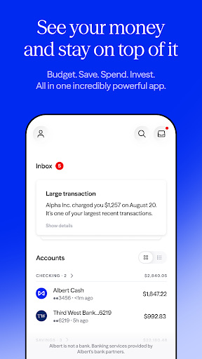 Albert: Budgeting and Banking