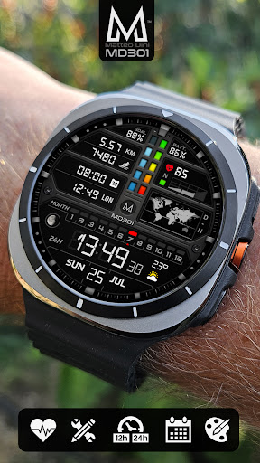 MD301 Hybrid watch face