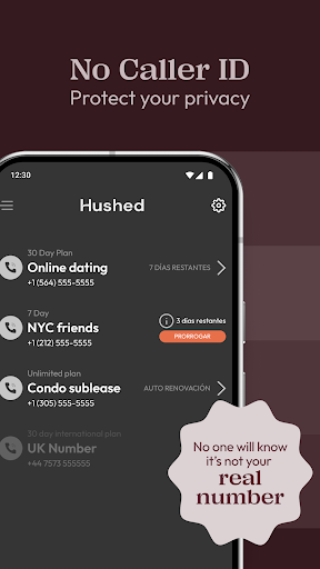 Hushed: US Second Phone Number