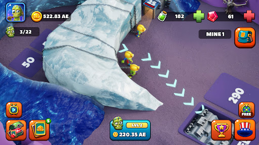Idle Zombie Miner: Gold Tycoon