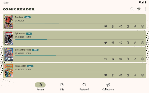Comic Book Reader (cbz/cbr)