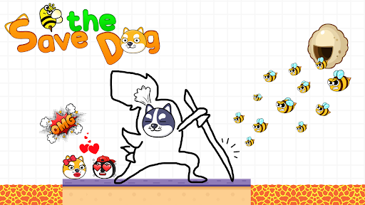 Draw to Save: Dog Puzzle