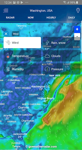 Weather Radar - Windy, rain ra
