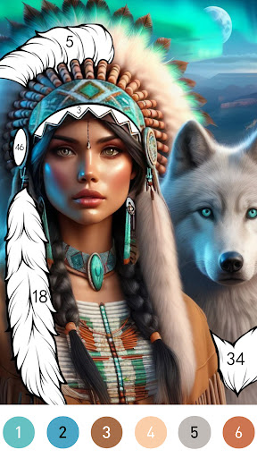 Fantasy Color By Number Game