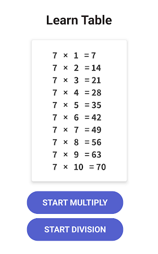 Times Table - Learn Math