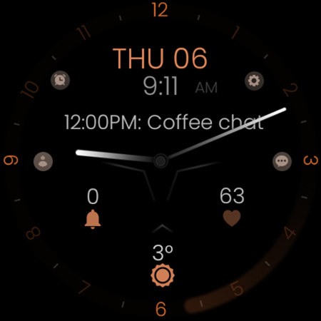 Minimal Black v30 Watch Face