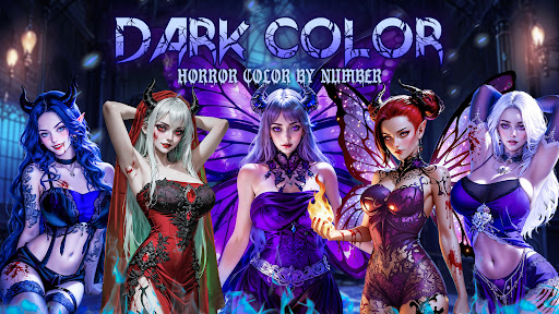 Dark, Horror Color by Number