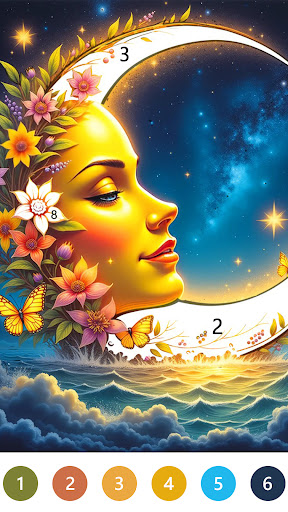 Fairytale Color by number game