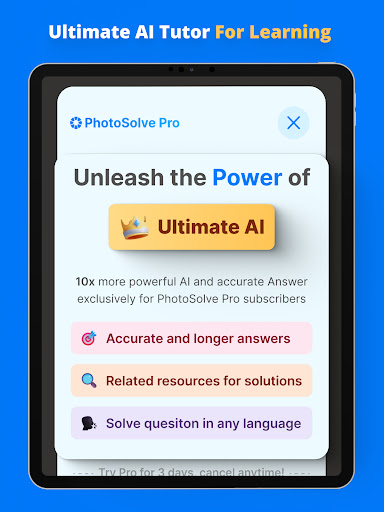 PhotoSolve: AI Homework Helper