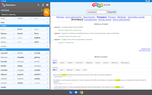 RhymeZone Rhyming Dictionary