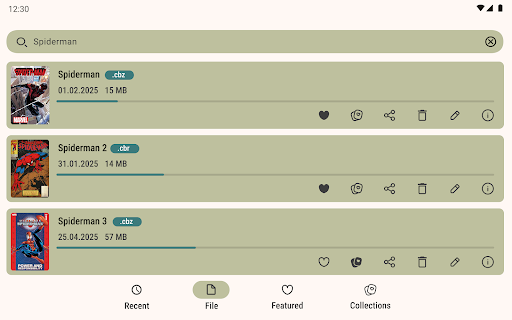 Comic Book Reader (cbz/cbr)